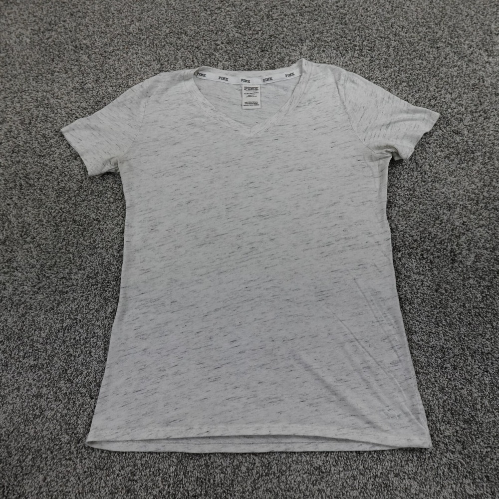 PINK Shirt Womens Extra Small Gray Dog Victoria Secret Casual Lightweight Sleep